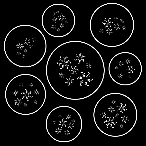 Curvy Snowflake Gobo Series
