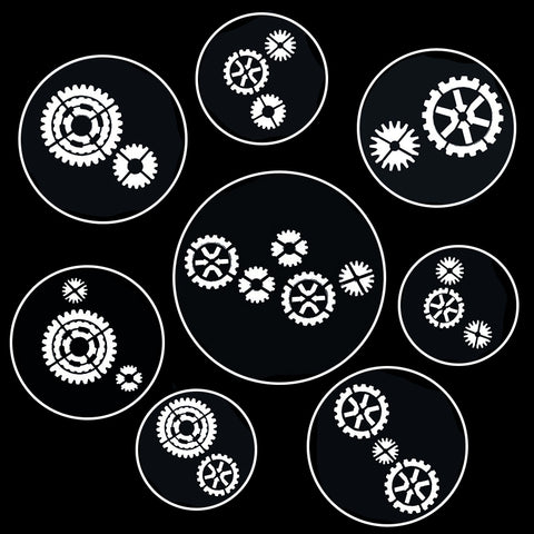 Gears Gobo Series of 8 Designs