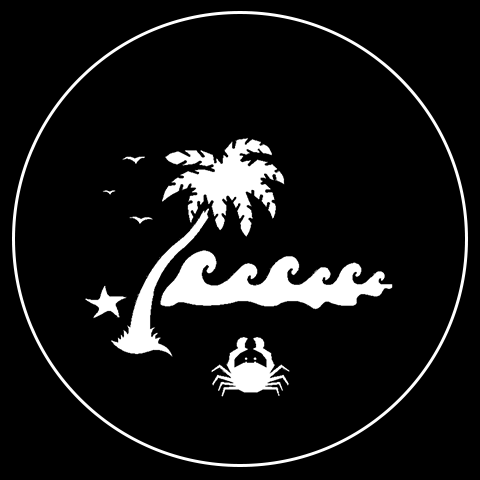 Summer Beach Crab Palm Tree Waves Gobo