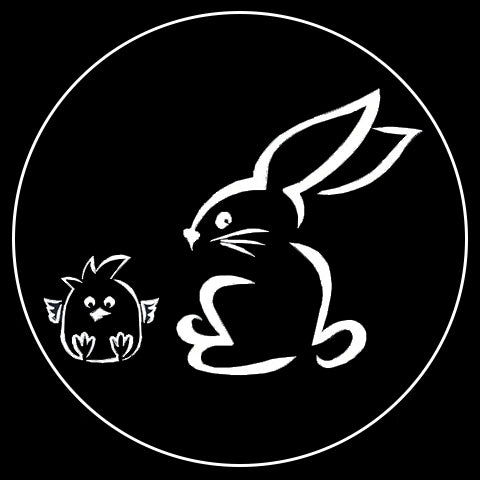 Easter Bunny with chick Gobo