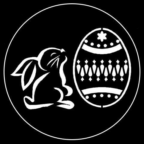 Easter Bunny Gobo - Big Easter Egg