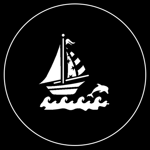 Summer Nautical Sailboat and Dolphin Gobo