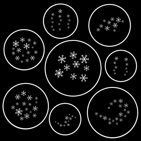 Classic Snowflake Gobo Series of 8 Designs