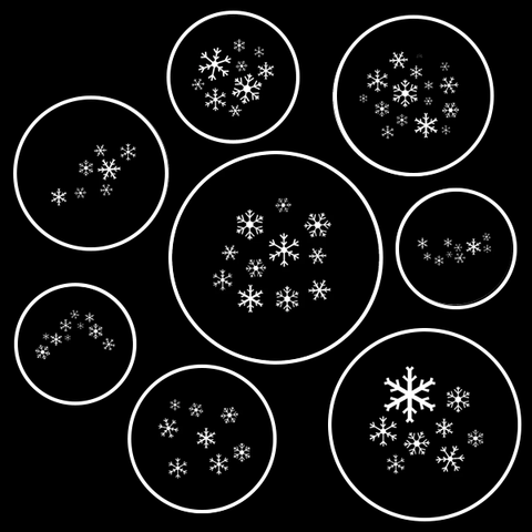 Simply Snowflake Gobo Series of 8 Designs
