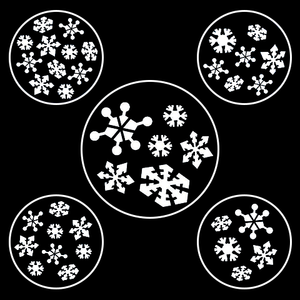 Retro Snowflake Gobo Collection