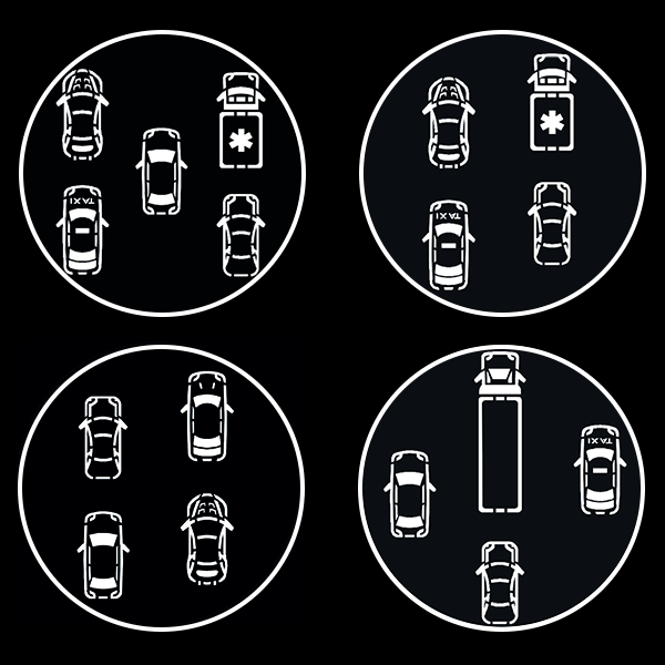 Cars Gobo Series of 4 Designs