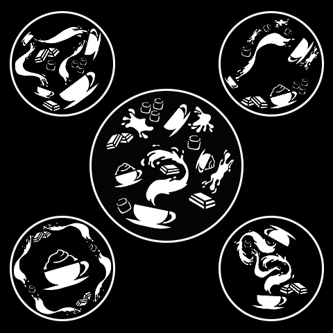 Hot Chocolate Gobo Collection, Set of 5