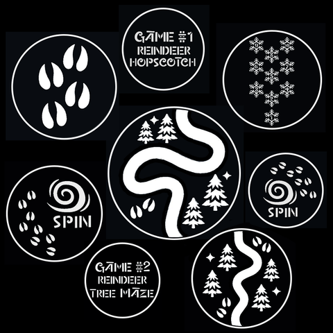 Reindeer Tree Maze Gobo Series of 8 Designs