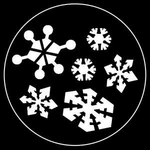 Retro Snowflake Series, Gobo 1 of 5