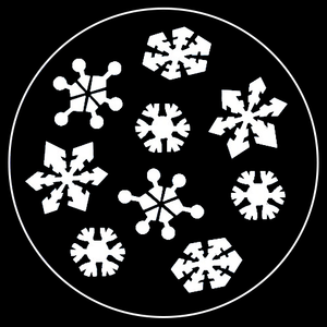 Retro Snowflake Series, Gobo 4 of 5