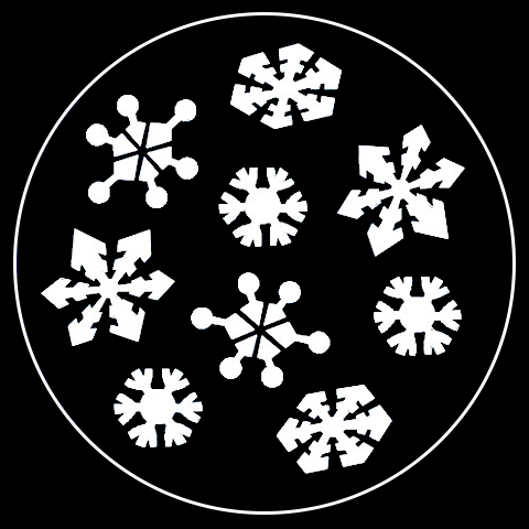 Retro Snowflake Series, Gobo 4 of 5