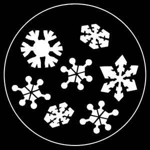 Retro Snowflake Series, Gobo 2 of 5