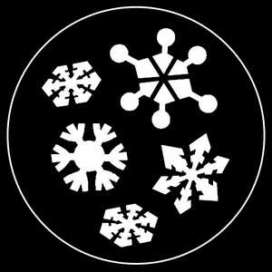 Retro Snowflake Series, Gobo 3 of 5