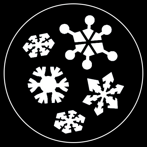 Retro Snowflake Series, Gobo 3 of 5