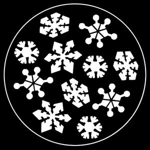 Retro Snowflake Series, Gobo 5 of 5