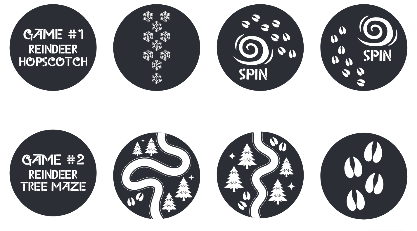 Reindeer Tree Maze Gobo Series of 8 Designs
