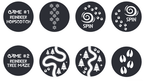 Reindeer Tree Maze Gobo Series of 8 Designs