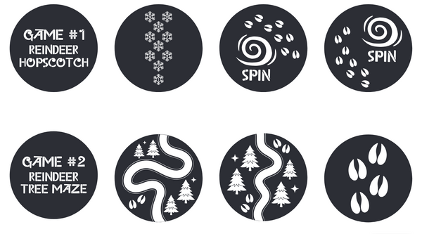 Reindeer Tree Maze Gobo Series of 8 Designs