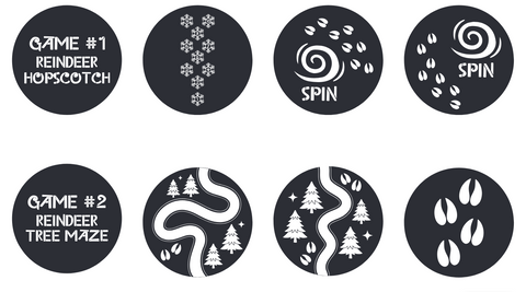 Reindeer Tree Maze Gobo Series of 8 Designs
