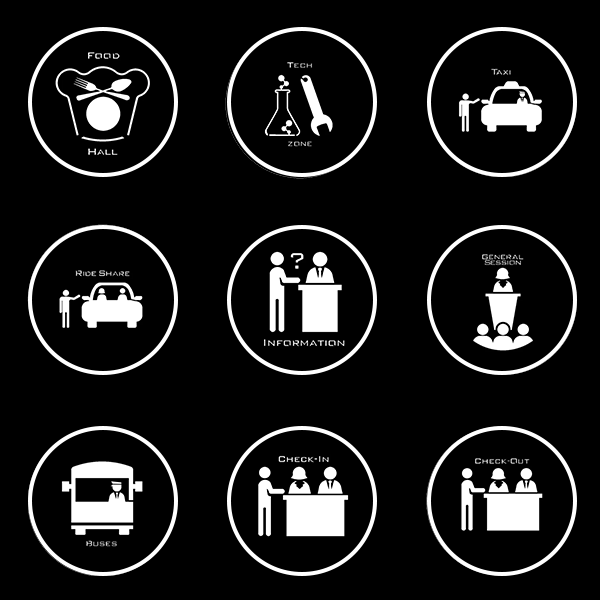 Convention Directory Gobo Series of 9 Designs – gobonomics