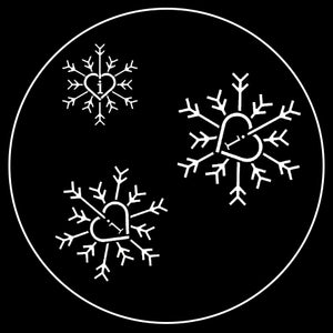 Christmas Heart Snowflake Gobo Series