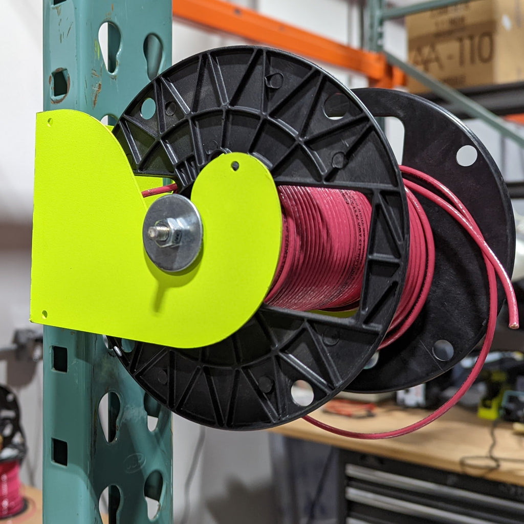Cable Spool Holder for Pallet Rack – gobonomics