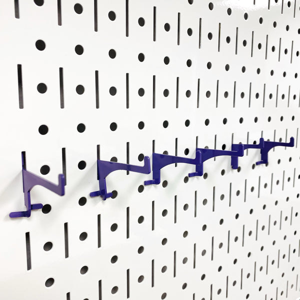 Basic Hooks Set of 6 for Pegboard or Slot Board