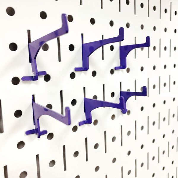 Basic Hooks Set of 6 for Pegboard or Slot Board