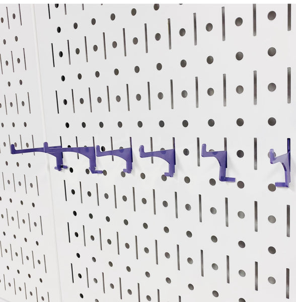 Basic Hooks Set of 6 for Pegboard or Slot Board