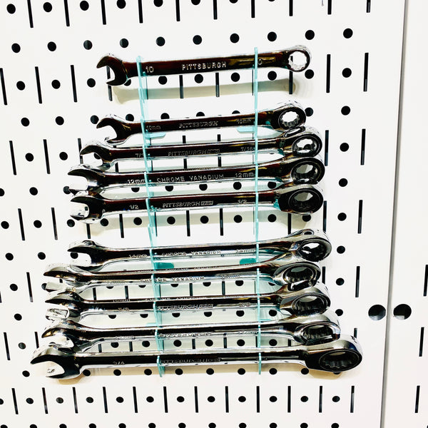 Wrench Organizer for Pegboards