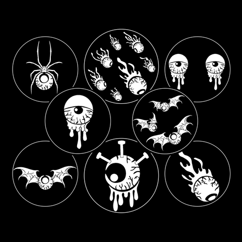 Halloween Eyeball Graphic Art Collection