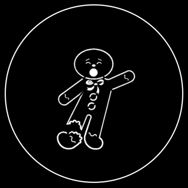 Christmas Gingerbread Gobo Series of 8 Designs